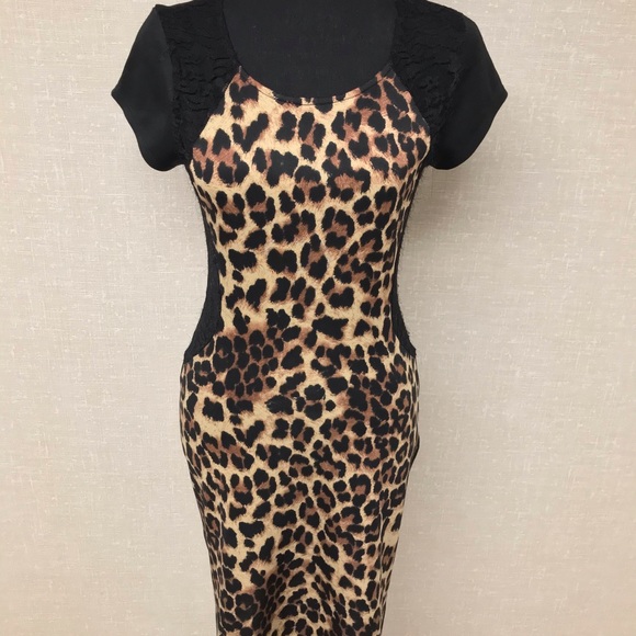 BAILEYBLUE CHEETAH PRINT SEXY DRESS - Picture 1 of 8